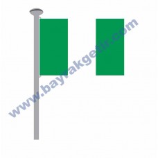 NİJERYA GÖNDER BAYRAK 50x75 ( EBAT SEÇİNİZ )